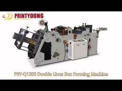 PRY-Q1200 Machine de formage de boîtes de hamburgers à double ligne avec moteur à serveur complet